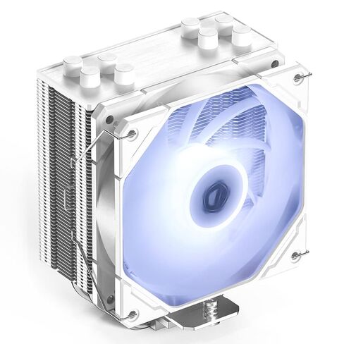 ID-COOLING SE-224-XTS White CPU Cooler For Desktop 4 Heatpipes CPU Air Cooler White LED Light 120mm PWM Fan CPU Fan for Intel LGA1700/115X/1200; AMD AM4/AM5 in Saudi Arabia