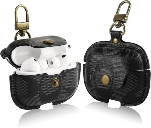 for AirPods Pro 3 Case, Compatible with AirPods Pro 3rd Generation Case (2025), Cute Leather Full Body Shockproof Protective Cover for Women Men (C) in Saudi Arabia