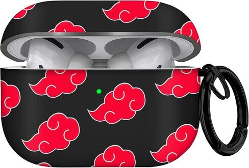 Maxjoy for Airpods Pro 2nd Generation Case, Cartoon Cute Anime Design Series Apple Airpod pro 2 Case Cover for Airports Pro 2 Generation 2022, Wireless AirPods Pro 2 Cases for Men Women, Red Cloud in Saudi Arabia
