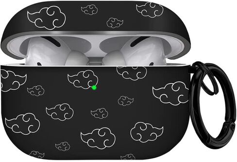 Maxjoy for Airpods Pro 2nd Generation Case, Cartoon Cute Anime Design Series Apple Airpod pro 2 Case Cover for Airports Pro 2 Generation 2022, Wireless AirPods Pro 2 Cases for Men Women, Red Cloud in Saudi Arabia