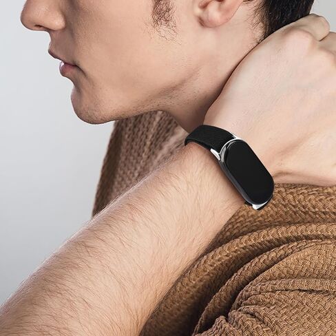 أربطة مطاطية من Mugust متوافقة مع Xiaomi Smart Band 10/9/8 للنساء والرجال، حزام معصم بديل من النايلون القابل للتمدد لـ Xiaomi Mi Band 10/9/8 in Kuwait