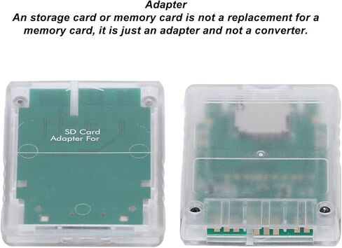 Acouto SIO2 Storage Memory Card Adapter for 3000X 5000X 7000X 9000X Game Console - Enhance Your Gaming Capacity with Reliable Connection (Transparent White) in Saudi Arabia
