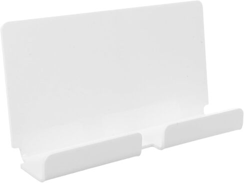 Tablet Wall Mount Holder for Smartphones & E-Readers - Clear Adhesive Acrylic Stand with Reserved Charging Hole & Cable Management Groove - Hands-Free Mounting Stand in Saudi Arabia