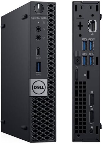 Dell OptiPlex 7070 Mini PC Desktop Computer, Micro PC Core i5-8500 Processor, 8GB RAM, 256GB SSD, 4K Supported, WiFi, Win11 pro (Renewed) in Kuwait