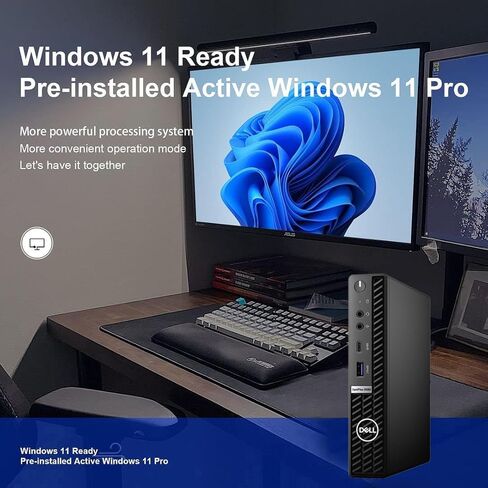 Dell OptiPlex 5080 Mini Desktop Computer PC, 10th Generation Intel Core i5-10500T, 16GB RAM 512GB SSD, Wi-Fi & Bluetooth, Keyboard & Mouse, Windows 11 Pro (Renewed) in Kuwait