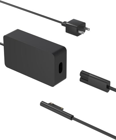 شاحن 65 وات متوافق مع Microsoft Surface Pro 10 9 8 7 7+ 6 5 4 3 X Surface Laptop 7 6 5 4 3 2 1 Surface Book 3 2 1/Go 1 2 3 Windows Tablet Charging محول in Kuwait