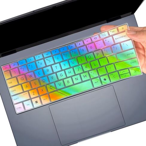 Keyboard Cover for HP OmniBook Ultra Flip 14" 2-in-1 (14t-fh000 /14-fh0047nr) & HP EliteBook Ultra G1i 14" & 2024 HP Spectre x360 16" 2-in-1 Laptop 16-aa 16t-aa -Colorful in Saudi Arabia