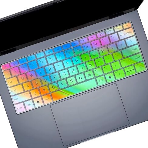 Keyboard Cover for HP OmniBook Ultra Flip 14" 2-in-1 (14t-fh000 /14-fh0047nr) & HP EliteBook Ultra G1i 14" & 2024 HP Spectre x360 16" 2-in-1 Laptop 16-aa 16t-aa -Colorful in Saudi Arabia