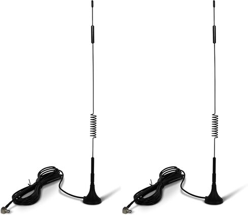 2-Pack 4G/5G SMA Antenna 7dBi High Gain for MoFi Cradlepoint Pepwave Cudy | Supports Bands n71 n41 n77 | Magnetic Base for RV IoT Industrial Router in Saudi Arabia