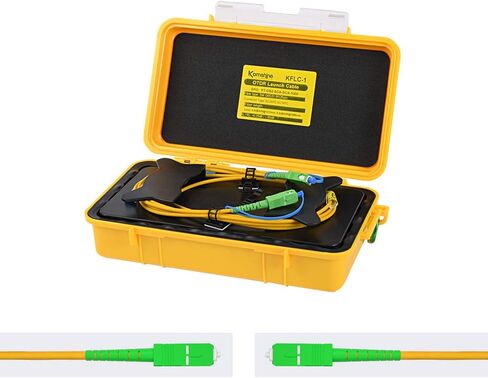KOMSHINE SC APC إلى LC APC سلك تمديد OTDR FTTH 1KM صندوق كابل إطلاق OTDR من الألياف الضوئية G652D SM كابل 9/125um، وضع فردي 1310/1550 نانومتر يستخدم مع خسارة منخفضة OTDR in Kuwait