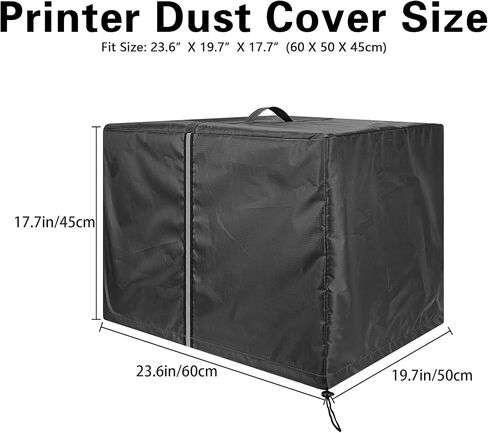 Dot Matrix Printer Cover with Adjustable Buckle Compatible with EPSON LQ-2090II, FX-2190II, 23" x 19" Splash Water Proof Printer Dust Cover Office Accessories in Saudi Arabia
