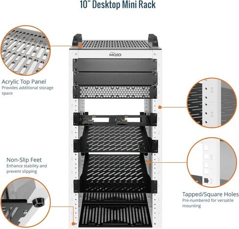Tecmojo 12U 10 inch Mini Server Rack & 1U Rack Mount Shelf in Saudi Arabia