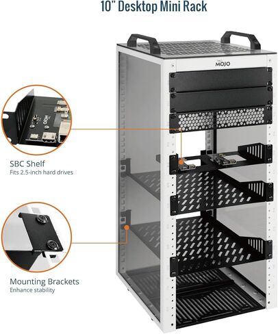 Tecmojo 12U 10 inch Mini Server Rack & 1U Rack Mount Shelf in Saudi Arabia