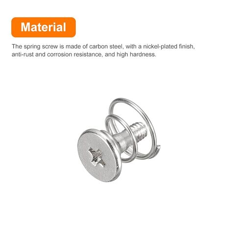 Spring Screws, 20pcs M2x6mm 7.2mm Spring OD GPU Graphics Card Back Plate Heatsink Screws Computer Fan Fixed Screws in Saudi Arabia
