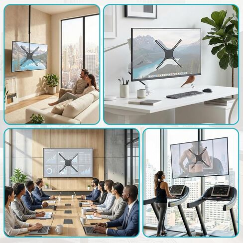 تمديد دعامة محول حامل التلفزيون، مجموعة لوحة محول تثبيت Vesa لشاشات LCD تزن 99 رطلاً، فتحات تثبيت ترقية تمديد Vesa الفولاذية حتى 400x400 مم، دعامة قابلة للتعديل in Kuwait