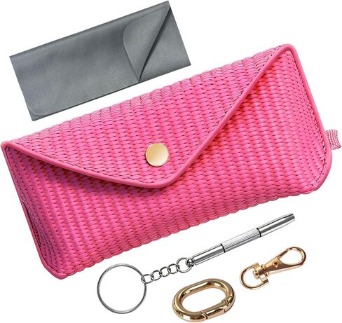 RayLove Glasses Case Hard Shell, Portable Leather Sunglasses case Travel Protection Glasses Case in Saudi Arabia
