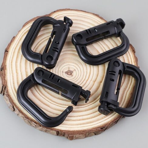 12 Pcs Multipurpose D-Ring Grimlock Locking for Molle Webbing Molle Clips Hanging Hook Tactical Backpack Accesorise in Saudi Arabia