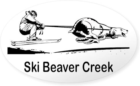 CafePress Ski Beaver Creek CO Oval Sticker Oval Car Bumper Sticker in Saudi Arabia