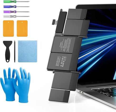 بطارية لـ MacBook Pro 13 بوصة Retina A1502 (منتصف عام 2014 أوائل 2015 في أواخر 2013) ، طراز استبدال بطارية الكمبيوتر المحمول A1493 A1582 7800mAh (سعة أعلى) in Kuwait