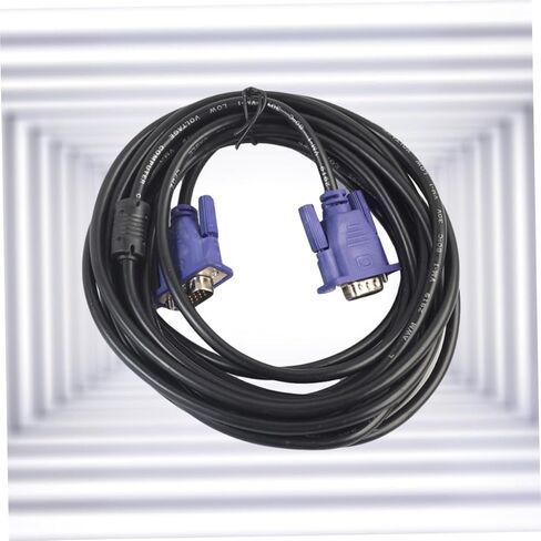 DOITOOL 5 Meter Vga Cable Male to Male Computer Vga Cord with Ferrite Cores Black Cable for PC Monitor HDTV Projector Display in Saudi Arabia