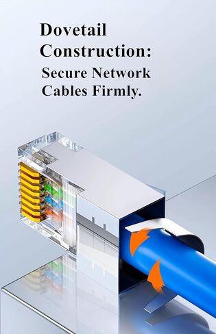 100-Pack Cat7 Cat6A Pass Through Shielded RJ45 Connectors Modular Network RJ45 Plugs Ends for Cat7 Cat6A, 100PCS Strain Relief in Saudi Arabia