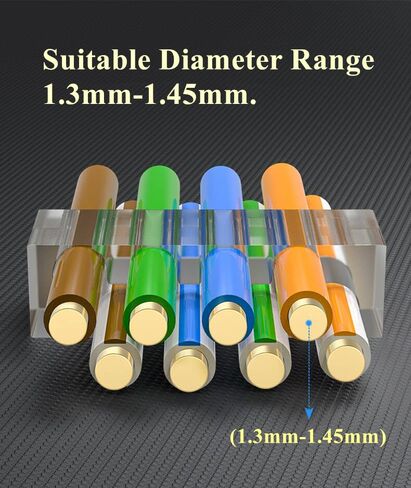 100-Pack Cat7 Cat6A Pass Through Shielded RJ45 Connectors Modular Network RJ45 Plugs Ends for Cat7 Cat6A, 100PCS Strain Relief in Saudi Arabia