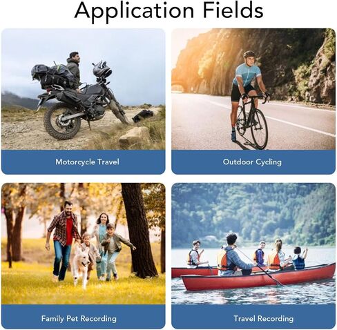 ViaGasaFamido Mini Wearable Body Worn Action Camera 1080P Waterproof Magnetic Portable Rechargeable WiFi for Cycling Mountaineering Surfing Recording with Back Clip in Saudi Arabia
