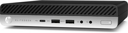 HP EliteDesk 800 G4 Mini PC Desktop Computer 35W Intel Core i5-8500T 6-cores 2.10GHz 16GB DDR4 RAM 256GB SSD Windows 11 Pro with Wireless Keyboard Mouse 2.4GHz Long Battery Life Black (Renewed) in Kuwait