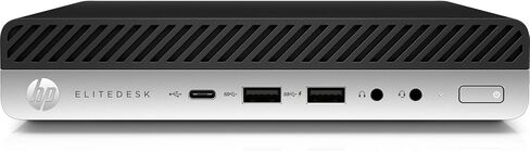 HP EliteDesk 800 G4 Mini PC Desktop Computer 35W Intel Core i5-8500T 6-cores 2.10GHz 16GB DDR4 RAM 256GB SSD Windows 11 Pro with Wireless Keyboard Mouse 2.4GHz Long Battery Life Black (Renewed) in Kuwait