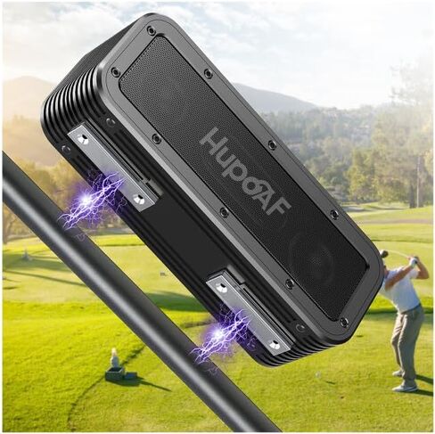 50W Strong Magnetic Bluetooth Golf Speaker Wireless, 6600mAh Portable Bluetooth Speaker Dual Pairing for Golf Cart, 30Hrs Loud Stereo Sound, IPX7 Waterproof, SD Card for Camping/Home/Outdoor in Kuwait
