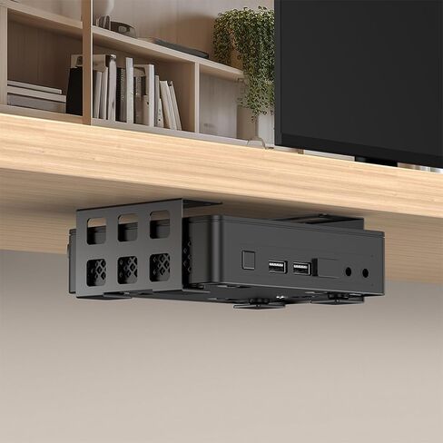 Wall or Under Shelf Holder Mounting Bracket for Game Console, Home Office Dorm Use, Small Electronics and Media Devices Media Console in Saudi Arabia
