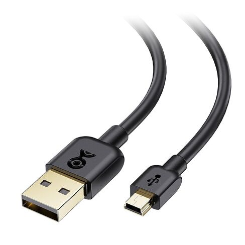 Cable Matters Mini USB to USB A Cable - 6ft, Mini B 2.0 Cable Compatible with PS3 Controller, Garmin Nuvi, GoPro Hero 3+, Blue Yeti/Snowball iCE Mic, TI-84+ CE, and More, Black in Saudi Arabia