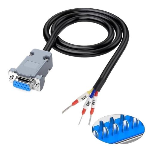 DB9 No Welding Required 3 Pin Number Manager Terminal Wire RS232 Serial Port 485 235 Lines 9Pin 38 Feet Port Data Connector(DB9 Female,300CM) in Saudi Arabia
