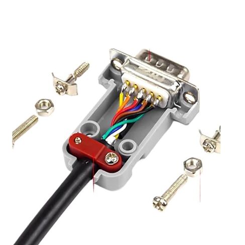 DB9 No Welding Required 3 Pin Number Manager Terminal Wire RS232 Serial Port 485 235 Lines 9Pin 38 Feet Port Data Connector(DB9 Female,300CM) in Saudi Arabia