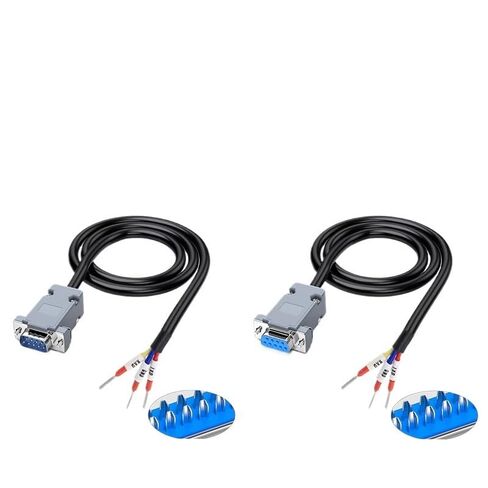 DB9 No Welding Required 3 Pin Number Manager Terminal Wire RS232 Serial Port 485 235 Lines 9Pin 38 Feet Port Data Connector(DB9 Female,300CM) in Saudi Arabia