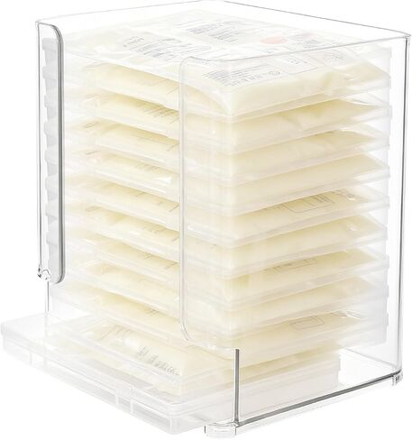 Rainmae Breastmilk Storage Bag Organizer, Breastmilk Freezer Tray, Breast Milk Storage Tower, Convenient Storage for Milk Freezer Bags, Efficiently Store in Freezer Organizer Tower for Nursing Feeding in Saudi Arabia