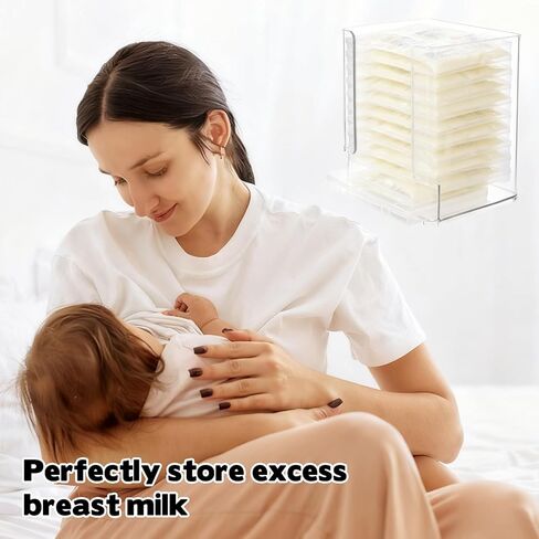 Rainmae Breastmilk Storage Bag Organizer, Breastmilk Freezer Tray, Breast Milk Storage Tower, Convenient Storage for Milk Freezer Bags, Efficiently Store in Freezer Organizer Tower for Nursing Feeding in Saudi Arabia