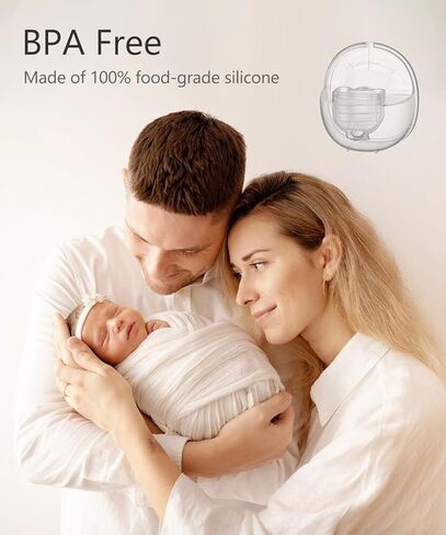 أجزاء مضخة الثدي القابلة للارتداء المتوافقة مع مضخة الثدي القابلة للارتداء MomMed S21 S18، تتضمن صمامات منقار البط، وغشاء من السيليكون، وشفة 24 مم، وكوب جامع الحليب in Kuwait