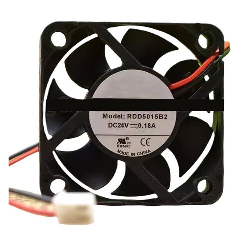 RDD5015B2 5 سم 50 مم مروحة 50 × 50 × 15 مم DC24V 0.18A 2 أسلاك تبريد in Kuwait