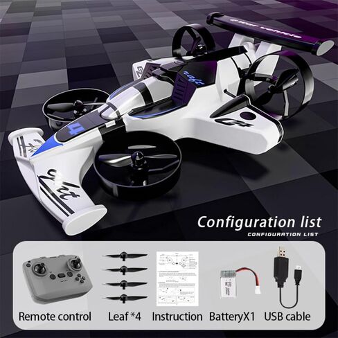 Remote Control Drone for Kids, RC Drone with 3 Speed, Land, Fly Mode,Drift Mode, 360 Flipand Headless Mode, Quadcopter Anti Collision Full Protect, Easy to Fly Kids Gifts Toys for Boys and Girls in Saudi Arabia