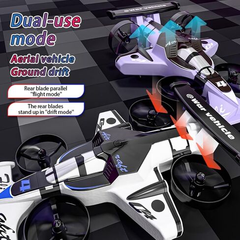 Remote Control Drone for Kids, RC Drone with 3 Speed, Land, Fly Mode,Drift Mode, 360 Flipand Headless Mode, Quadcopter Anti Collision Full Protect, Easy to Fly Kids Gifts Toys for Boys and Girls in Saudi Arabia