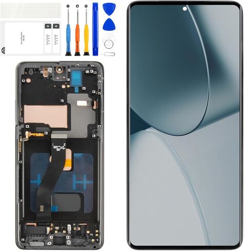 A-MIND OLED for Samsung Galaxy S21 Ultra 5G Screen Replacement for Samsung S21 Ultra Touch Digitizer Screen LCD Display Assembly with Tool kits G998U G998B SM-G998B SM-G998U Black with Frame in Saudi Arabia