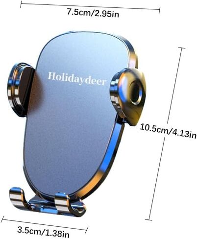 Holidaydeer قابل للدوران 360 درجة، حامل هاتف السيارة، حامل هاتف من السيليكون للوحة قيادة السيارة، حامل الهاتف الخلوي بدون استخدام اليدين للسيارة متوافق مع iPhone 17 16 15 14 13 12 Pro Max جميع الهواتف الذكية in Kuwait