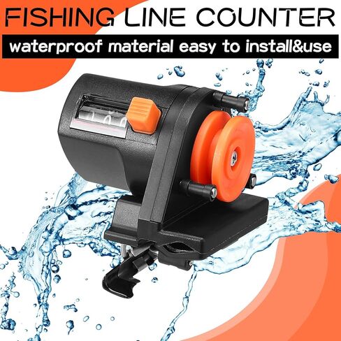Shappy Fishing Line Depth Finder Counter 999m Portable Digital Boat Fishing Counter Electronic Spooler Display, Saltwater Resistant Depth Gauge for Trolling, Jigging, Spooling Tackle Tool Gear in Saudi Arabia