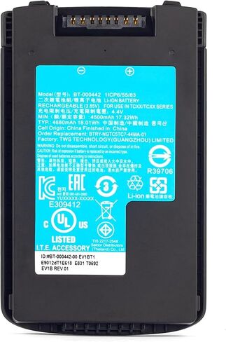 4680mAh Barcode Scanners Battery for TC53 TC58 TC73 TC78 TC5301 PN: BT-000442, BTRY-NGTC5TC7-44MA-01, BT-000442-00 in Saudi Arabia