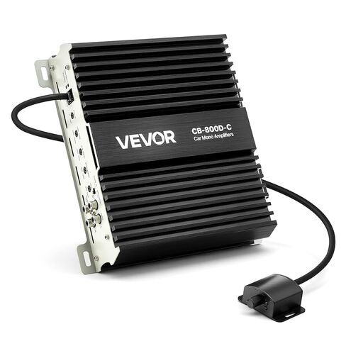 مضخم صوت السيارة VEVOR Monoblock، 3000 واط RMS MAX، 1/2/4 أوم مستقر، مضخم صوت السيارة من الفئة D بقناة واحدة مع التحكم في مستوى مضخم الصوت عن بعد، مرشح تمرير منخفض وتعزيز الجهير، وحدة التحكم في مستوى الصوت متضمنة in Saudi Arabia