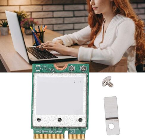 بطاقة الشبكة اللاسلكية WiFi 7، محول QCNCM865 M.2، 5.8 جيجابت في الثانية ثلاثي النطاق 2.4 جيجا هرتز 5 جيجا هرتز 6 جيجا هرتز مع دعم 4K QAM، لـ 11 جهاز كمبيوتر محمول in Saudi Arabia