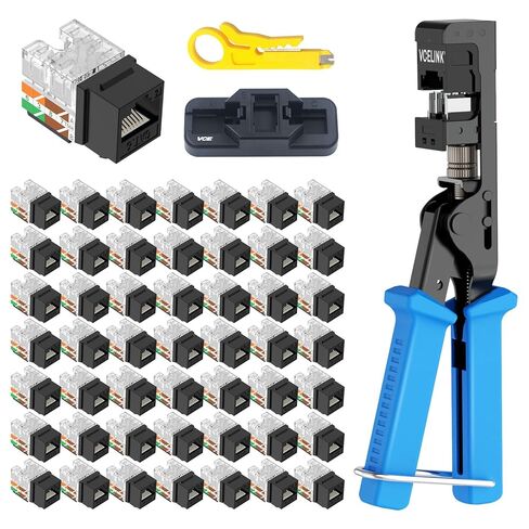 RJ45 Cat6 Keystone Jacks UL Listed 50-Pack with Speed Termination Keystone Tool in Saudi Arabia