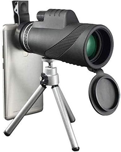 تلسكوب أحادي العين 40X60mm Telephoto Zoom Monocular Telescope محمول مع حامل الهاتف الذكي وحامل ثلاثي القوائم للبالغين لمشاهدة الطيور والصيد في الهواء الطلق والسفر ومشاهدة المعالم السياحية in Kuwait