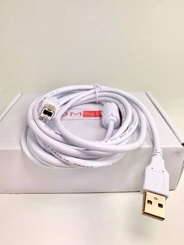 كابل OMNIHIL أبيض بطول 8 أقدام عالي السرعة USB 2.0 متوافق مع ROTEL PSP-1576MKII in Saudi Arabia